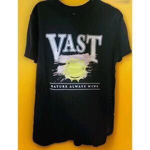 New Vast Surfer Tee Shirt Nature Always Wins Mens‎ Medium Beach A130 Excellent